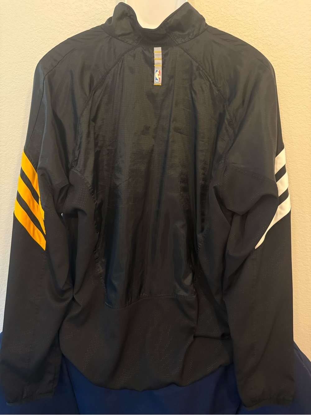 Adidas Los Angeles Lakers Full Zip Track Jacket Black Three Stripe Men’s | XXL - Picture 6 of 14